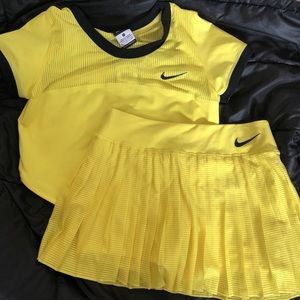 Nike tennis outfit with hat and visor